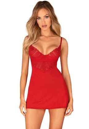 Koszulka Obsessive Ingridia Chemise XS-2XL czerwony