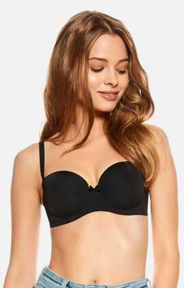 Biustonosz bardotka Henderson Ladies Raff 23446 czarny