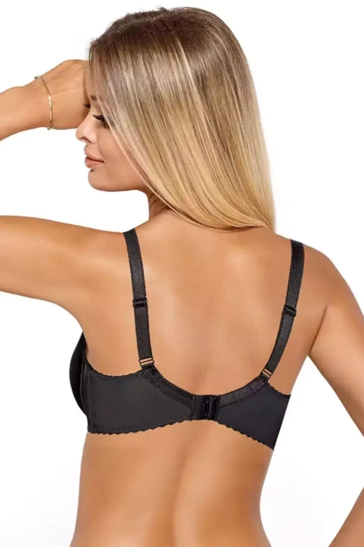 Biustonosz soft CYNTHIA z koronki, czarny