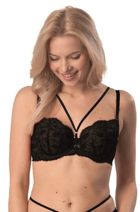 Biustonosz push-up Mefemi Rosalia BP 21 czarny