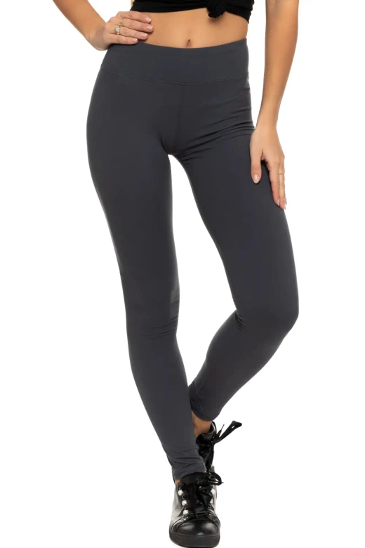 Klasyczne legginsy wysoki stan RDL1000-018, szary