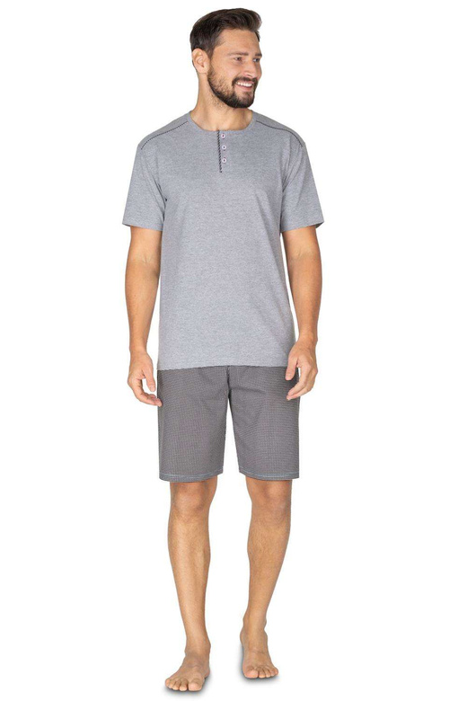 Piżama Regina 601 kr/r 2XL-3XL melanż ciemny