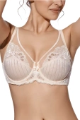 Miękki biustonosz z koronką MARILUZ soft, rosa- róż
