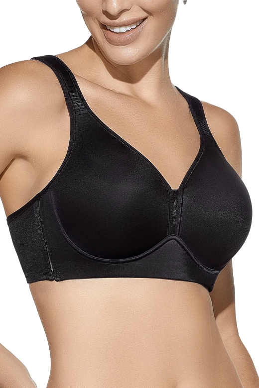 biustonosz bez fiszbin miękkie ramiączka ELOISA, negro-czerń