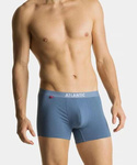 Bokserki Atlantic 5SMH-004/24 A'5 M-2XL czarny-fioletowy-niebieski