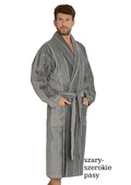 Szlafrok De Lafense 803 M-2XL męski szary-grecki