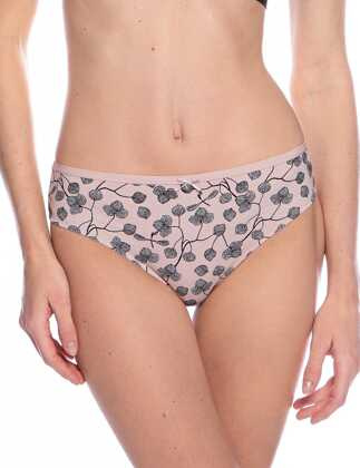 Figi Lama L-1549 BI A'2 2XL czarny-różowy pudrowy