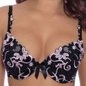 ZESTAW Biustonosz push-up+figi FLORENCE PINK 