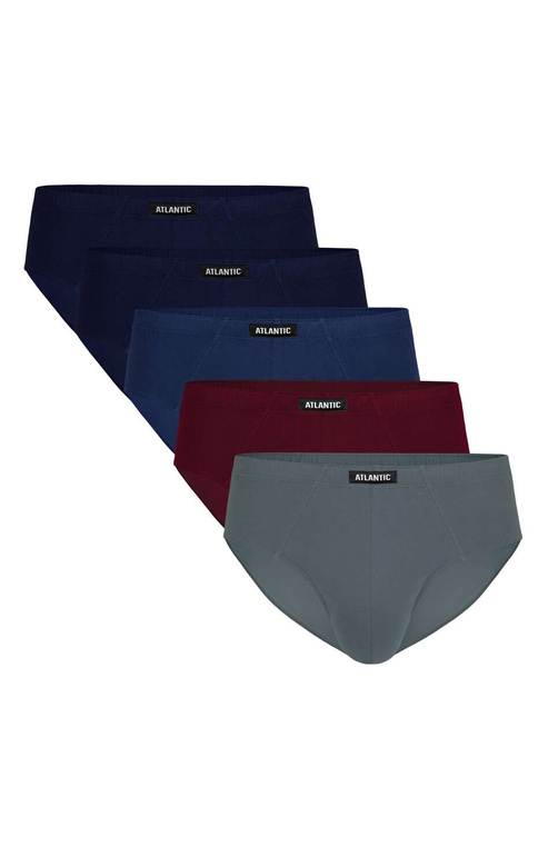 Slipy Atlantic 5SMP-003 A'5 M-XL granatowy-wino-niebieski
