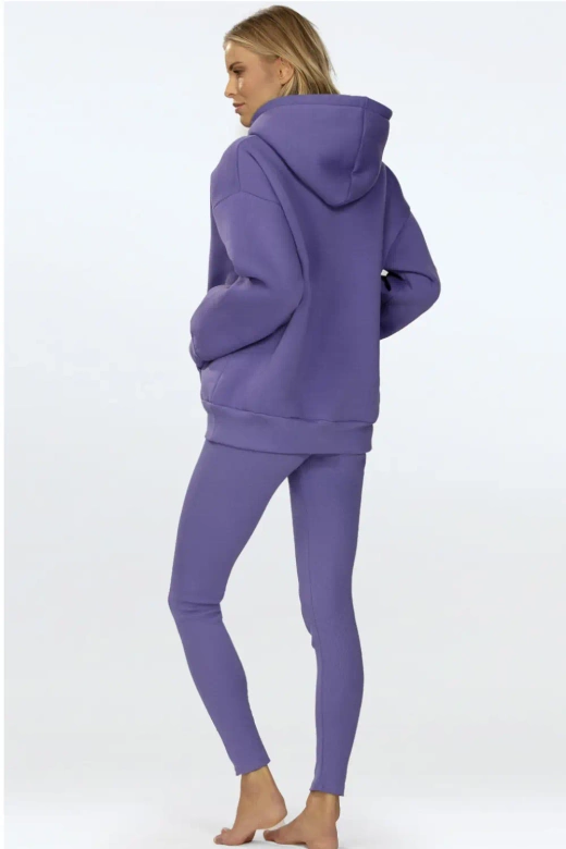 Modny komplet damski/dres ze legginsami OSEYE, fioletowy