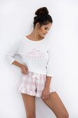 Piżama Sensis Emily 3/4 S-XL śmietankowy