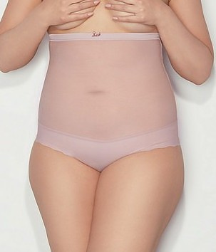 Figi Mitex Pure Glam 3XL-5XL powder pink/odc.różowego