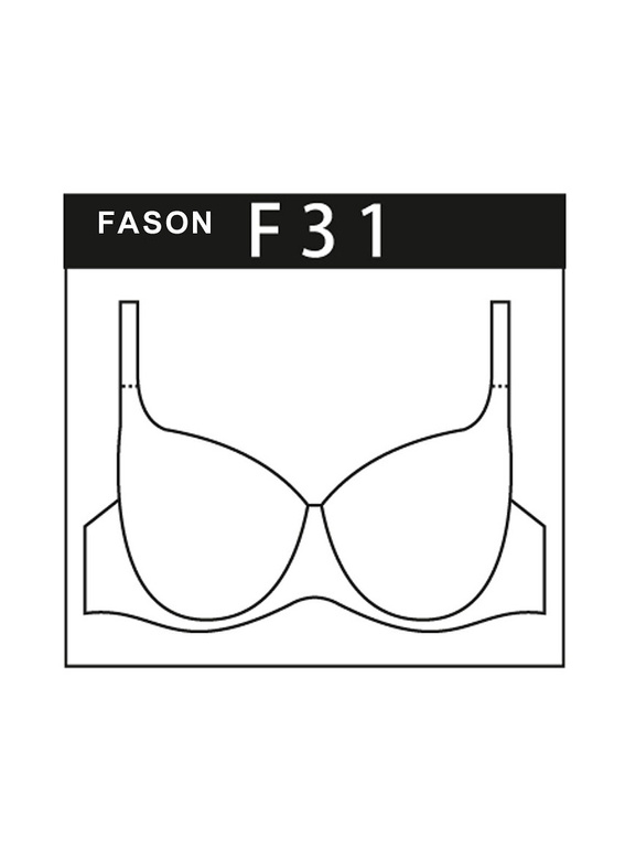 Biustonosz usztywniany Mefemi Anita Big granatowy