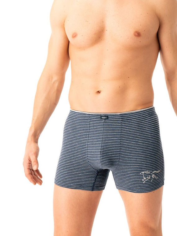Bokserki Key MXH 354 B25 M-2XL granatowy