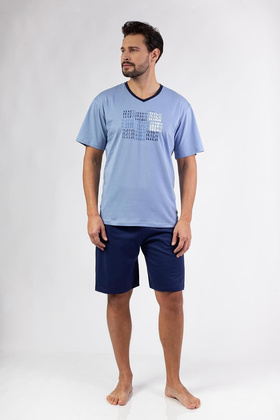 Piżama Regina 480 kr/r 2XL-3XL W25 męska melanż jasny