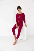 Piżama Sensis Sarah 3/4 S-XL czerwony