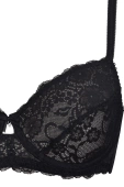 Miękki koronkowy biustonosz na fiszbinach Allure 2672, nero/czarny