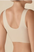 Biustonosz Wygodny Top Codzienny Bezszwowy Olivia, tierra-beż