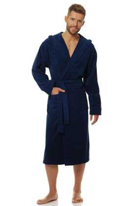 Szlafrok L&L 2104 M-2XL męski granatowy