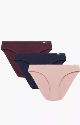 Figi Atlantic 3CLP-001 Bikini A'3 S-XL różowy-wino-granatowy