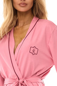 Szlafrok L&L 2504 S-XL wiskoza damski różowy