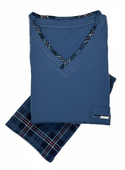 Piżama Cornette 122/210 Victor dł/r M-2XL męska granatowy
