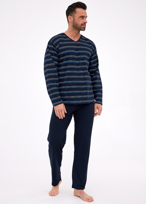 Piżama Cornette Various 139/46 dł/r 3XL-5XL męska granatowy