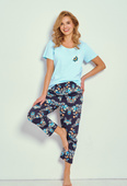 Piżama Taro Kristen 3329 kr/r M-XL W25 damska turkusowy