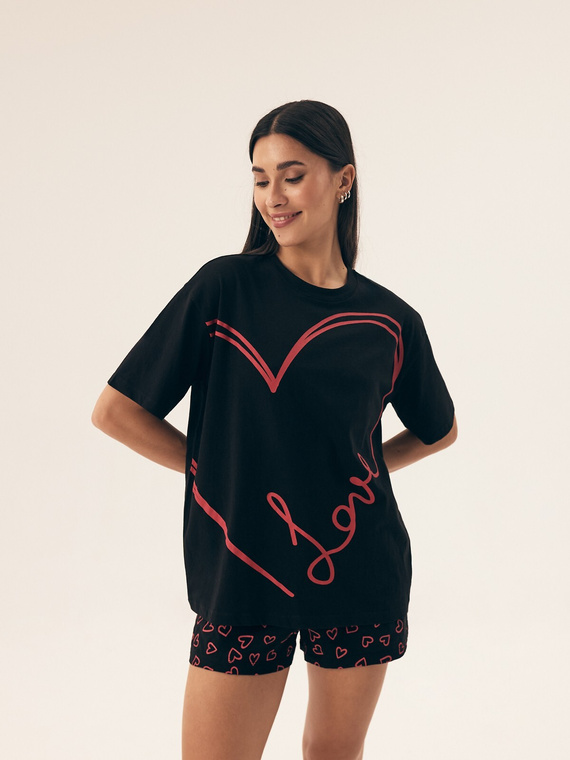Piżama Henderson Ladies 42655 Necesito kr/r S-2XL czarny