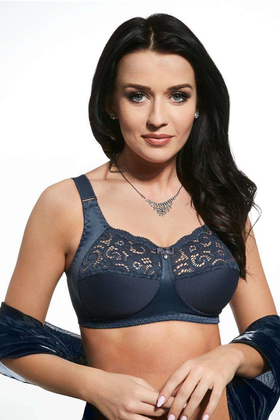 Biustonosz miękki bez fiszbin Viki Nina 583 grafitowy