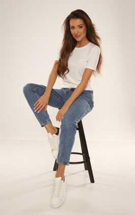 Bluzka De Lafense 698 Freya kr/r S-2XL ecru