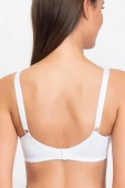 Gładki Miękki Biustonosz Donna 1962, bianco/biel