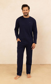 Piżama Regina 493 dł/r M-XL męska granatowy