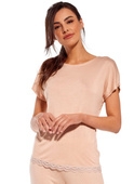 Piżama Cornette Dream Lady 624/292 Cynthia 3XL-5XL damska beżowy