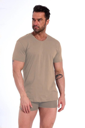 Koszulka Cornette 202 New kr/r S-2XL beżowy