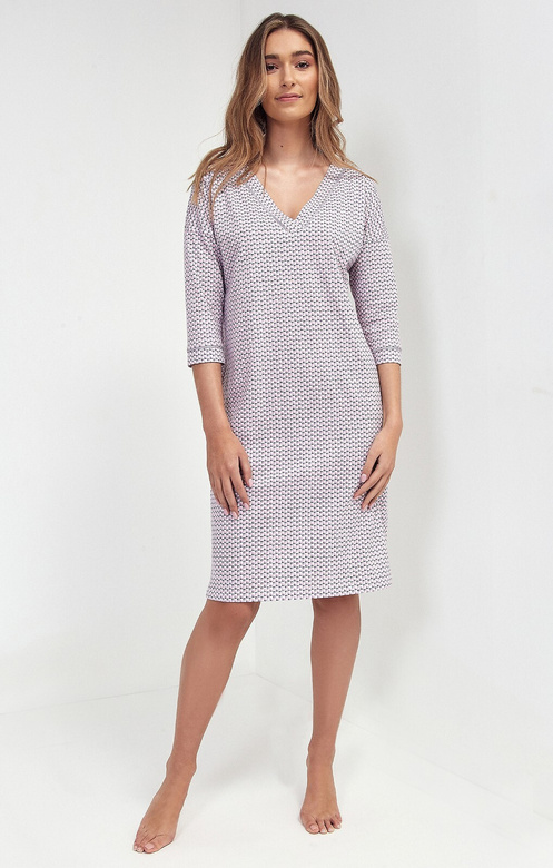 Koszula Cana 102 3/4 S-XL różowy-szary