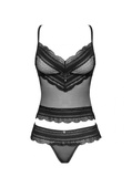 Komplet Obsessive Ivannes Top & Thong czarny