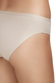 Dwupak klasycznych bawełnianych fig typu bikini 400, tierra-beżowe