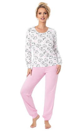 Piżama Donna Sheep Long dł/r S-2XL różowy