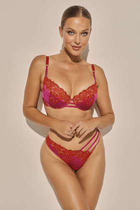 Biustonosz push-up Kinga PU-1153 Jelly różowy