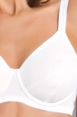 Gładki Miękki Biustonosz Donna 1962, bianco/biel