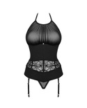 Gorset Obsessive Serafia Corset XS-2XL czarny