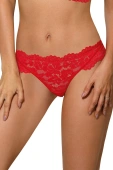 NEWIA RED Stringi z koronką, czerwony