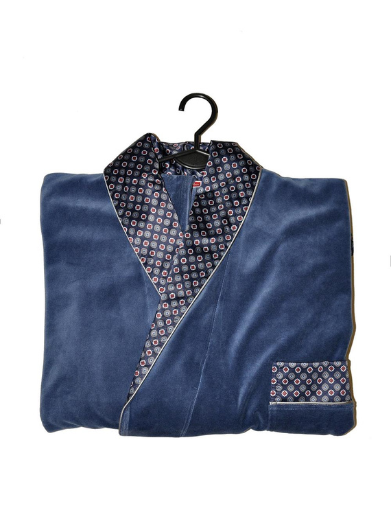 Szlafrok De Lafense Bonjur 773 długi M-2XL męski bordowy