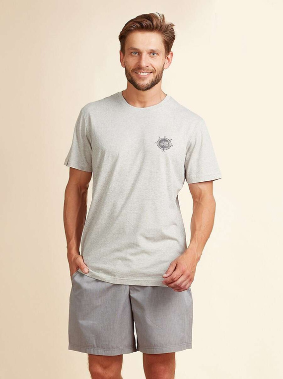 Piżama Key MNS 717 A22 M-2XL beżowy