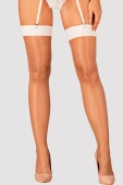 Pończochy Obsessive S814 Stockings, białe