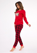 Piżama Cornette 671/421 Winter dł/r Christmas S-2XL damska czerwony