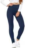 Klasyczne legginsy wysoki stan RDL1000-018, granatowe