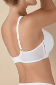 Biustonosz bez fiszbin miękkie ramiączka ELOISA, blanco-biel