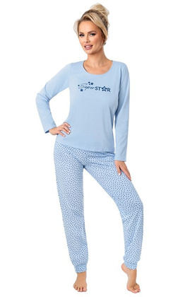 Piżama Donna Star Long dł/r S-2XL blue